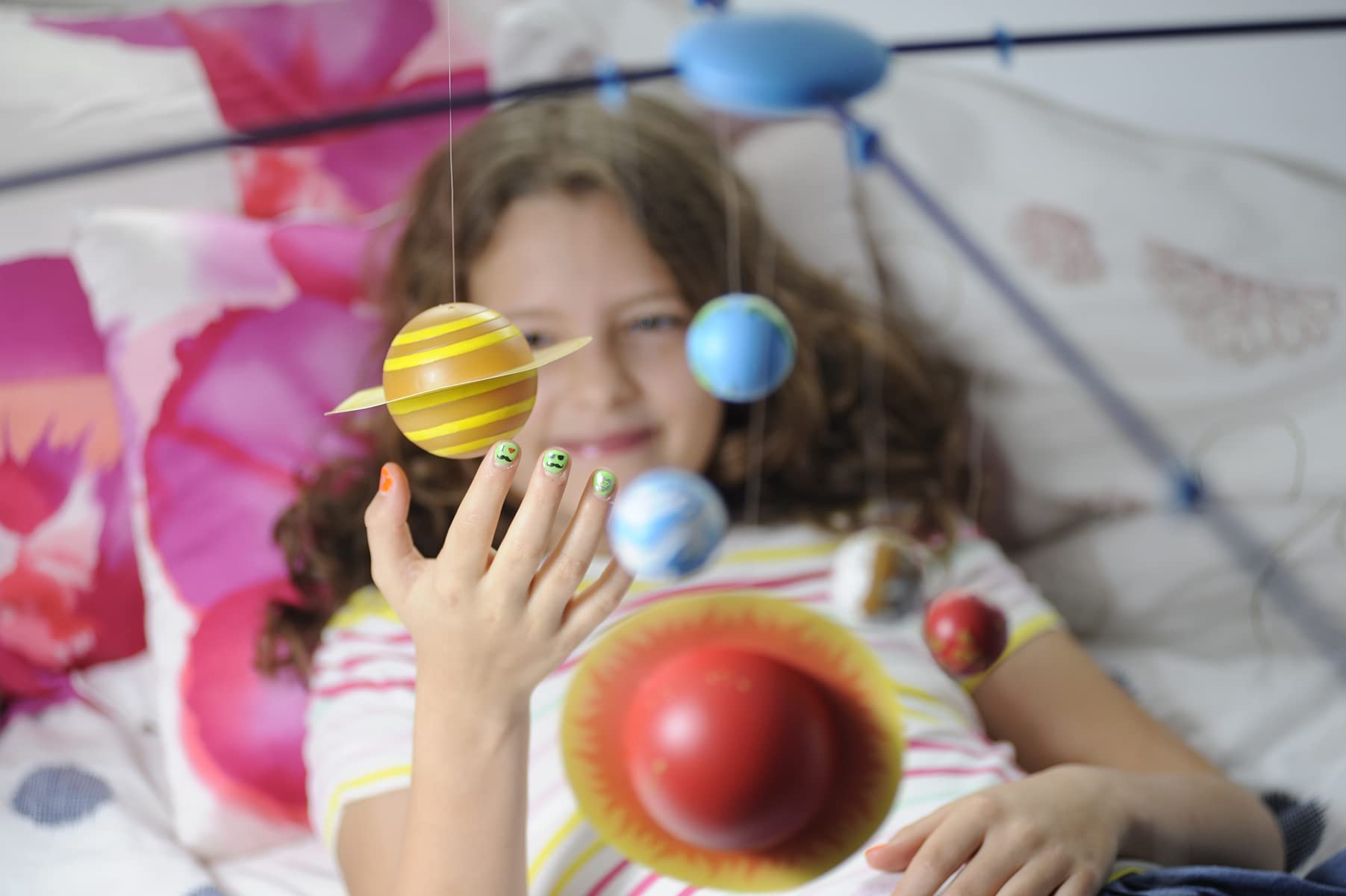 4M 3D Glow-in-the-Dark Solar System Mobile Making Kit - DIY Science Astronomy Learning Stem Toys Educational Gift for Kids & Teens, Girls & Boys - Image 5