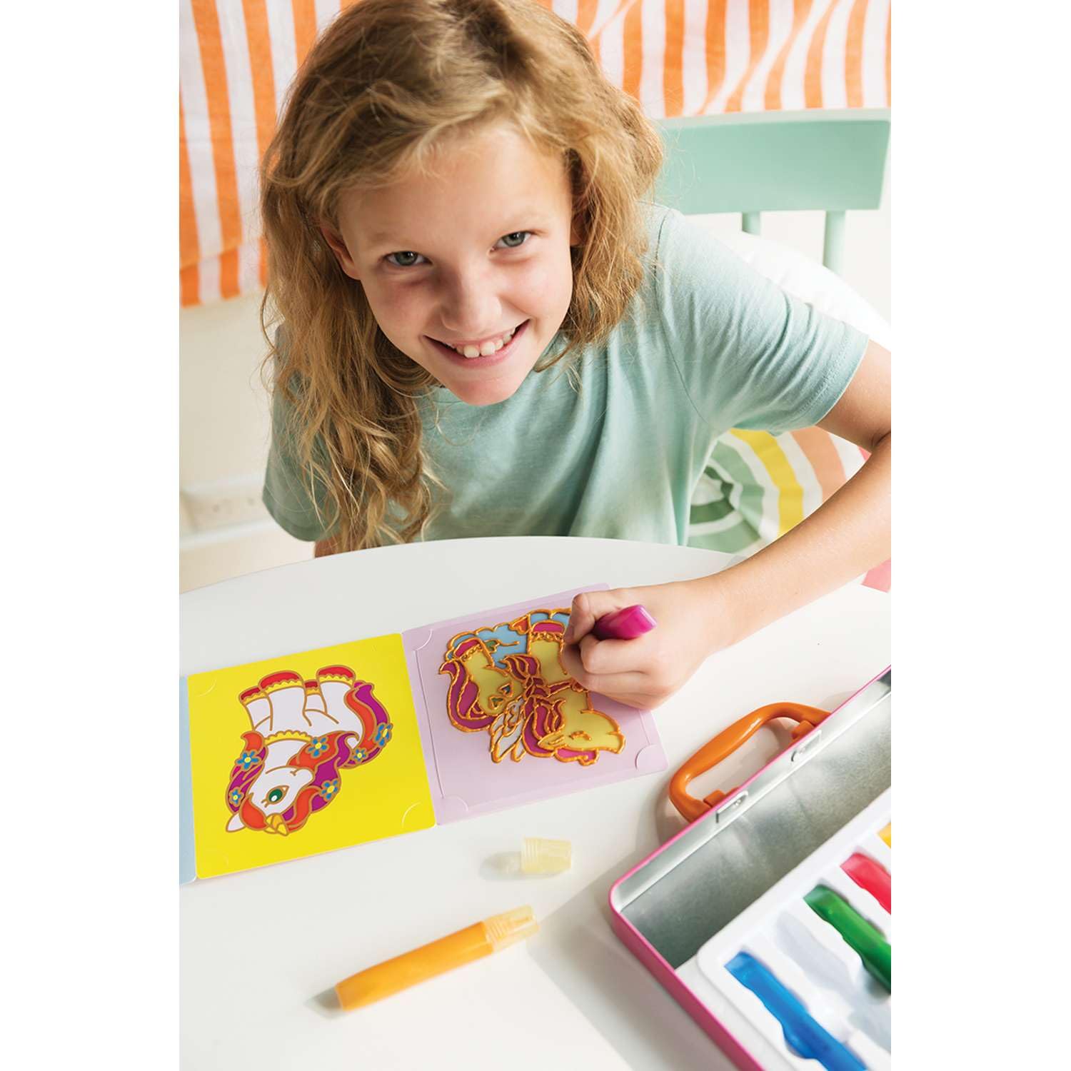 4M 404735 Thinking Kits Unicorn Window Paints, 1 Count (Pack of 1) - Image 8