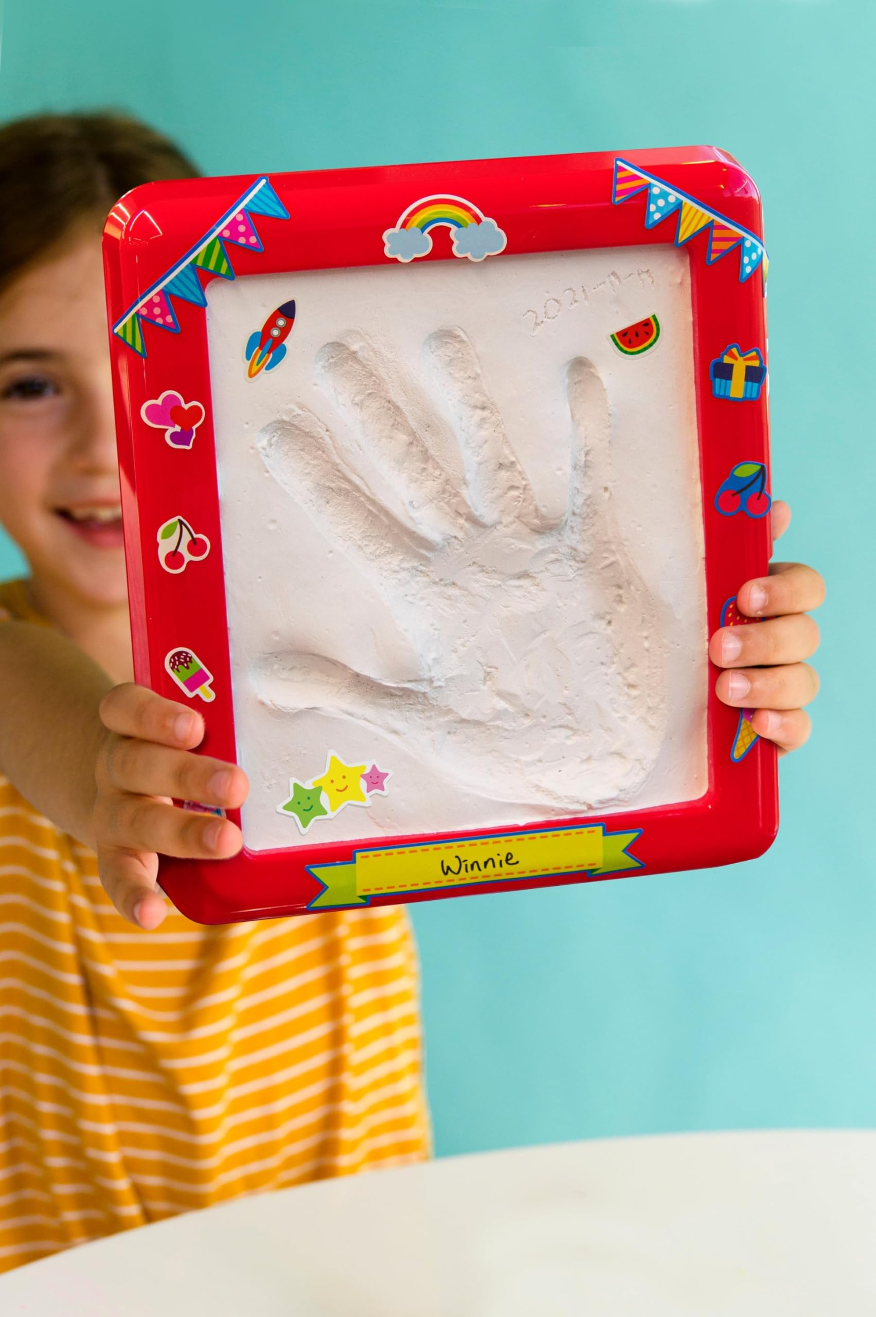 4M 404921 My Little Thinking Kits | Arts and Crafts | Create Your Own Handprint | Kids 5+ - Image 6