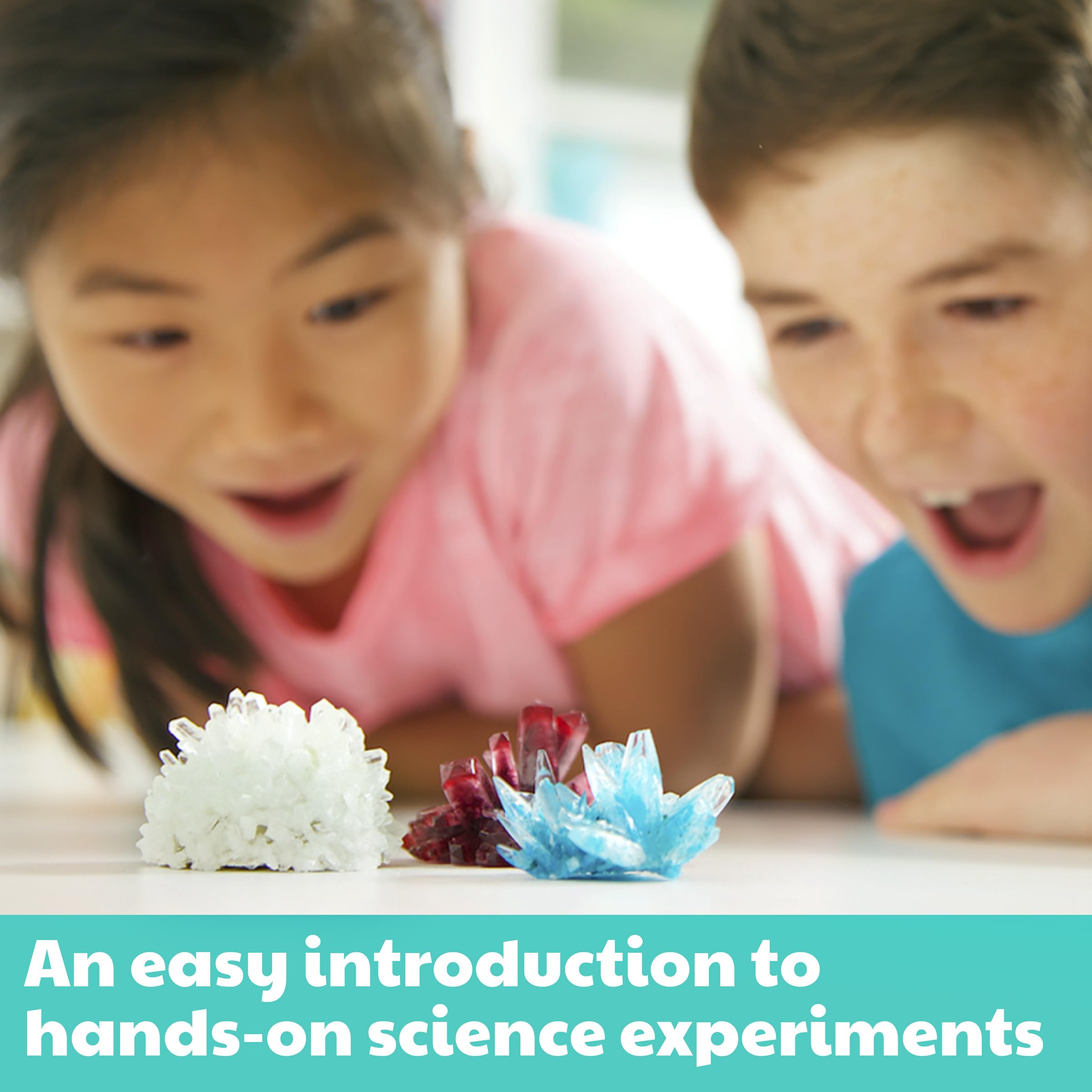 4M 7 Crystal Growing Science Experimental Kit with Display Cases - Easy DIY STEM Toy Lab Experiment Specimens, Educational Gift for Kids, Teens, Boys & Girls - Image 5