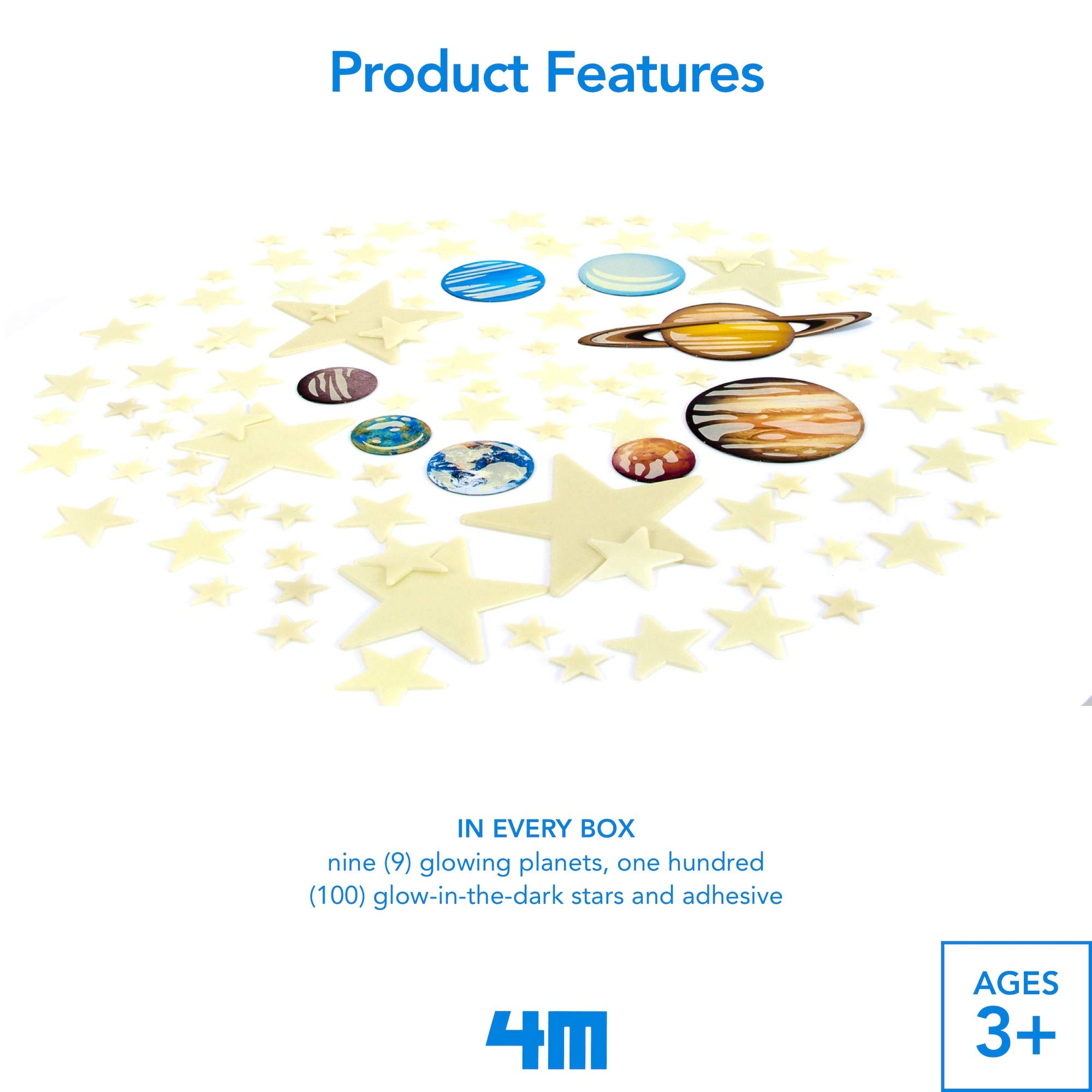4M Glow In The Dark Planets & Supernova - Astronomy Space Stem Toys Gift Room Décor For Kids & Teens - DIY Room Decorations for Kids, Boys & Girls Ages 3+ - Image 3