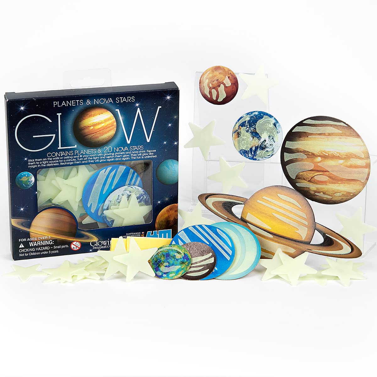 4M Glow Planets & Nova Stars - Astronomy Space Stem Toys Gift Room Décor, For Boys & Girls Ages 3+ - Image 4