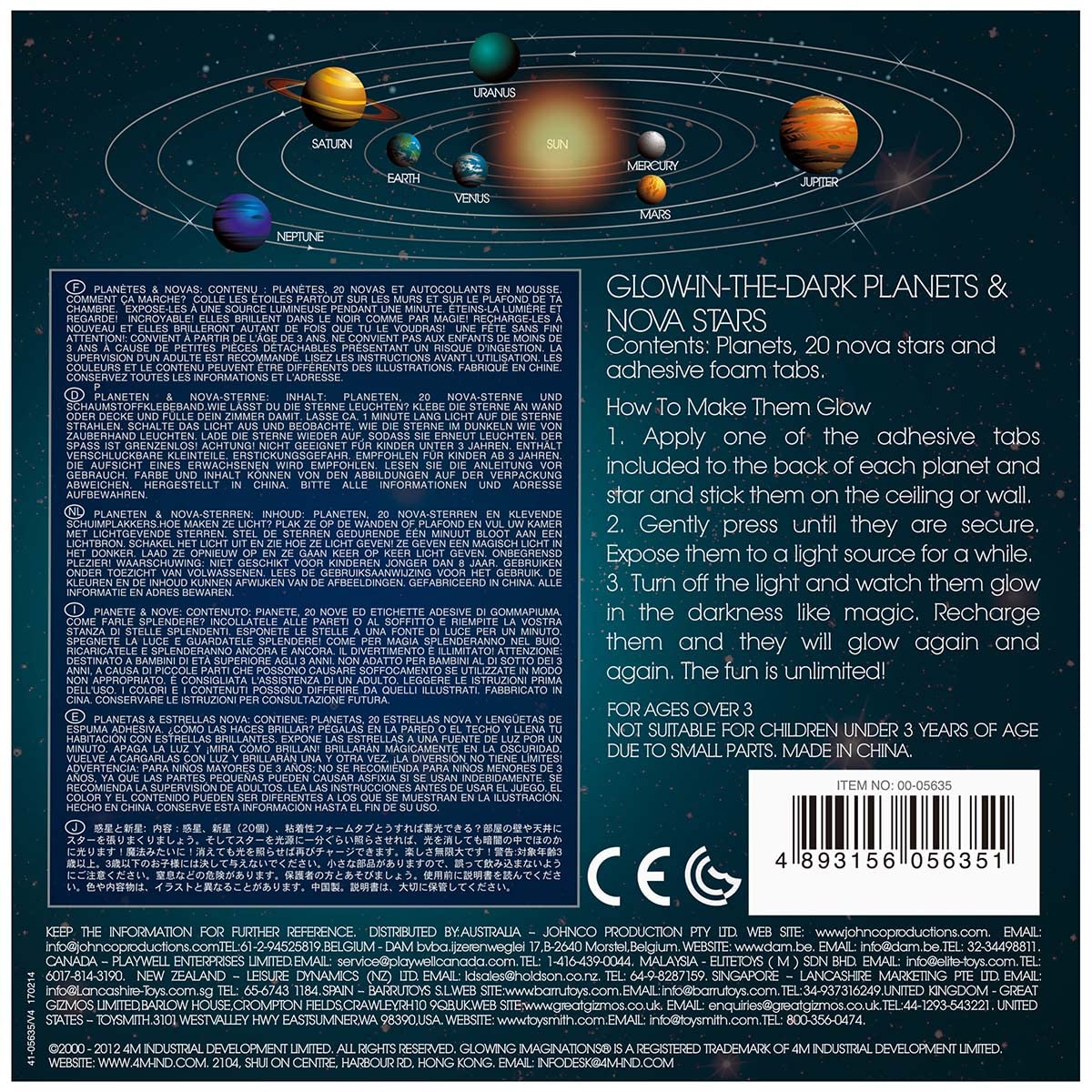 4M Glow Planets & Nova Stars - Astronomy Space Stem Toys Gift Room Décor, For Boys & Girls Ages 3+ - Image 7