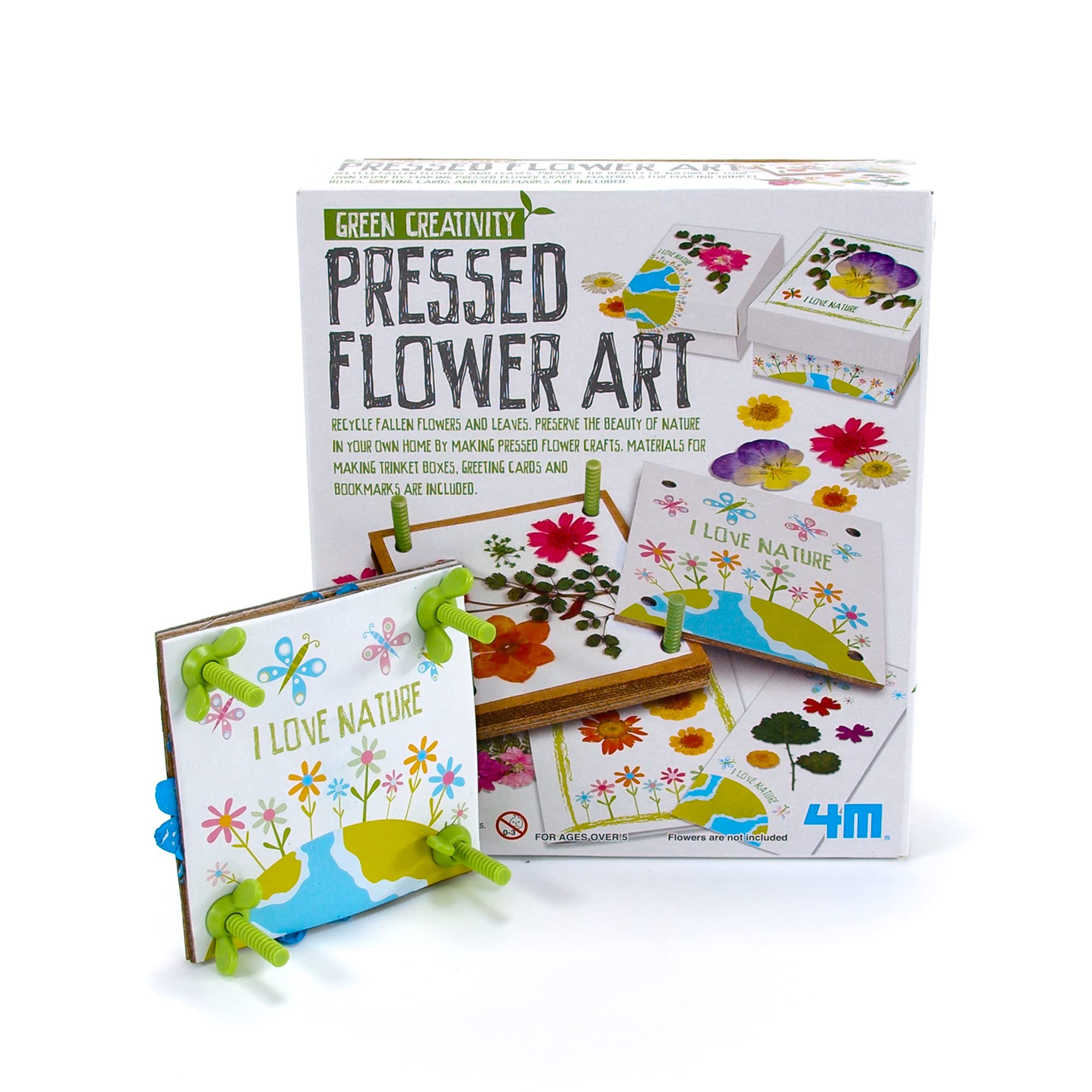 4M Green Creativity Pressed Flower Art Kit, Recycle Flowers Art & Crafts DIY Kit, For Boys & Girls Ages 5+ - Image 3