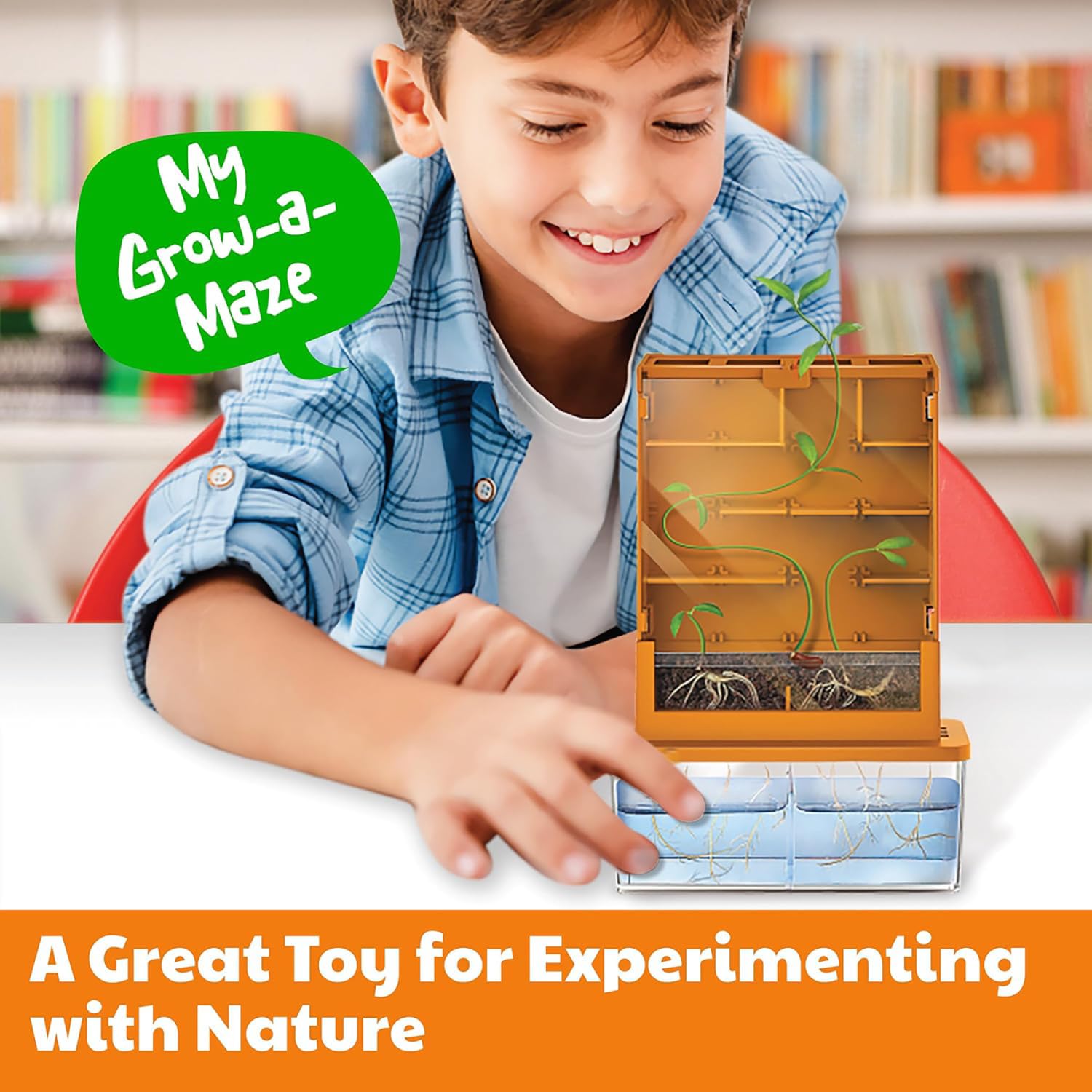 4M: Green Science - Grow-A-Maze - DIY Mini Plant Growth Lab, Customizable Maze, Assemble-Plant-Observe The Power of Nature, STEAM Project, Kids 5+ - Image 5