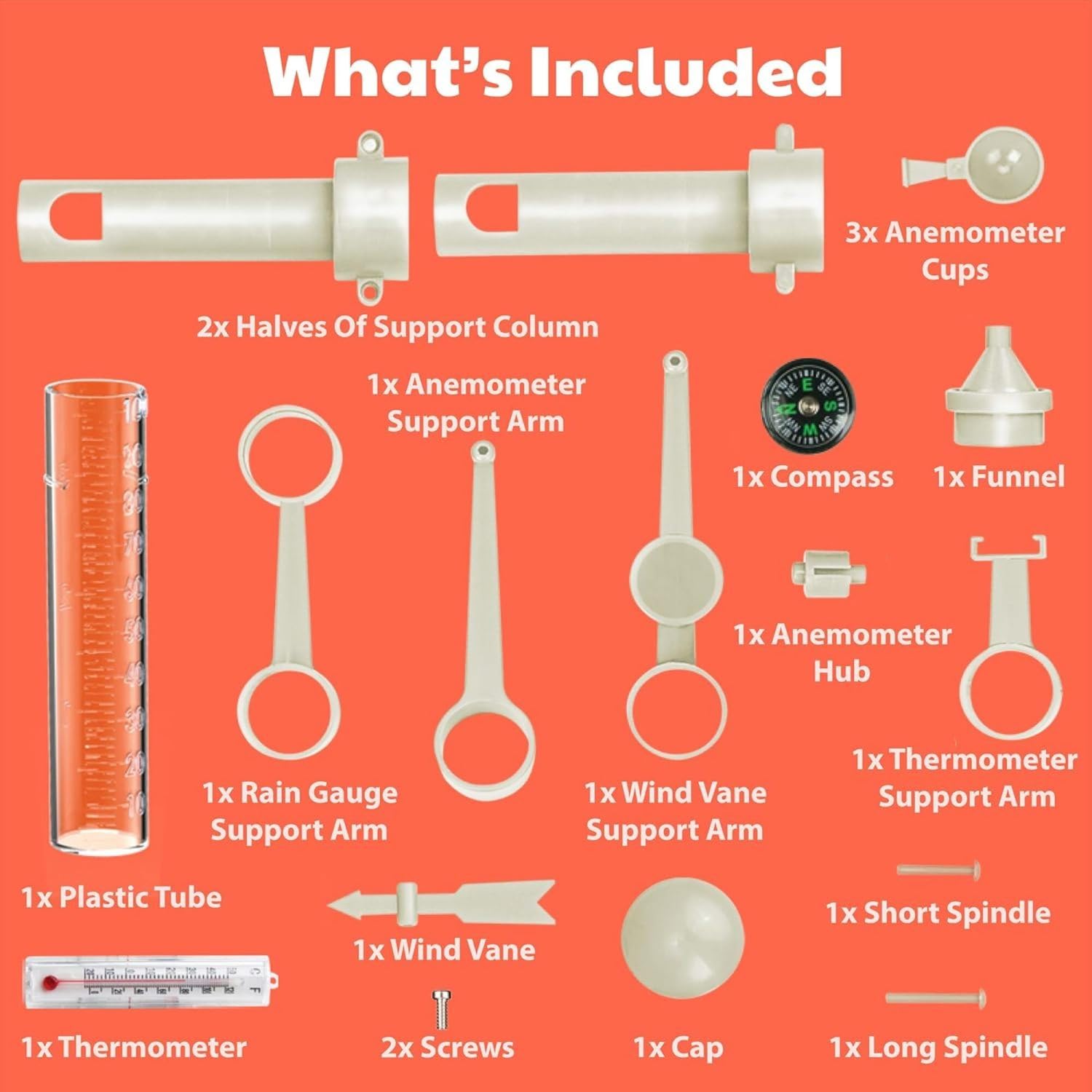 4M: Green Science - Weather Station - DIY Mini Observatory Kit, Observe & Record Wind-Rain-Temperature, Create A Terrarium in A Bottle, STEAM, Kids 5+ - Image 7