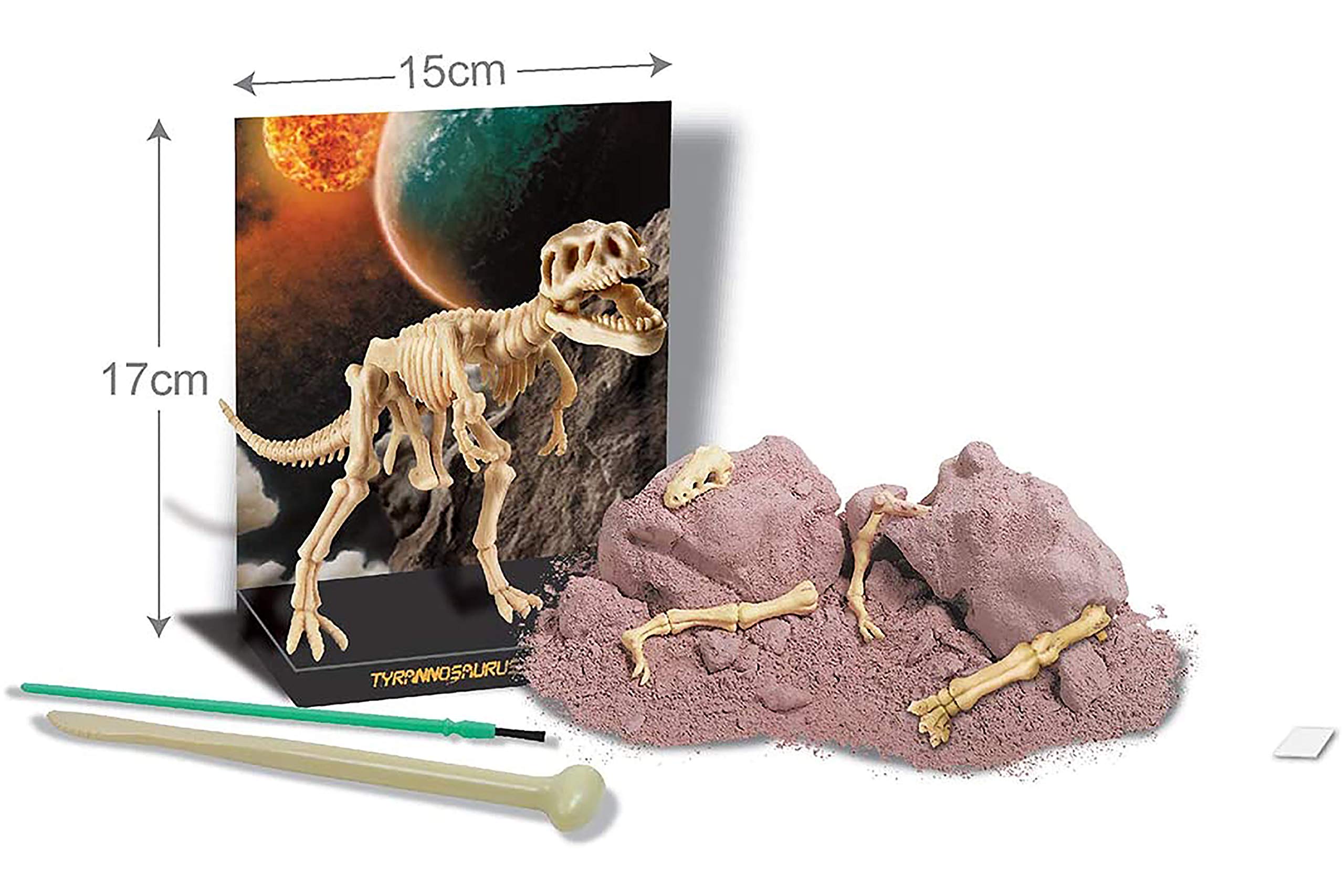 4M KidzLabs Dig a Dino Kit for Kids Ages 8+ – Dinosaur Fossil Excavation Set with Realistic Bones, STEM Paleontologist Digging Kit with Hammer, Chisel, Brush, Educational Science Toy - Image 3