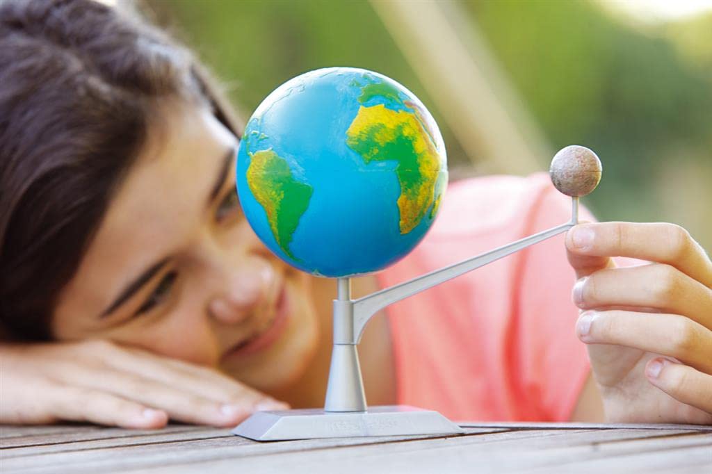 4M Kidzlabs Earth & Moon Model Kit – STEM Toys Science Lab DIY Orbit Planetarium Educational Gift - Image 4