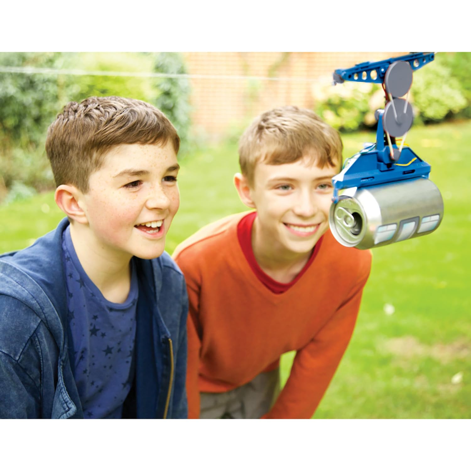 4M: KidzRobotix - Tin Can Cable Car - DIY Building Science Kit, Transform A Recycled Can Into a Machine, Physics-Mechanics-Engineering, STEAM, Kids 8+ - Image 6