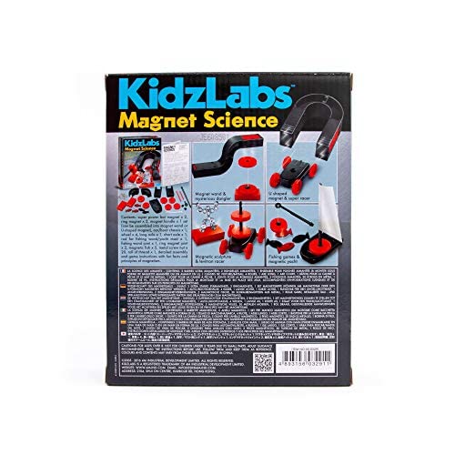 4M Magnet Science Kit - 10 Magnetic Experiments & Games (over 25 pieces to Build & STEM Learn From) - Power the Racer with a Magnet, Levitate a Magnet, Magnetic Yacht & Fishing, Boys & Girls, Age 8+ - Image 7